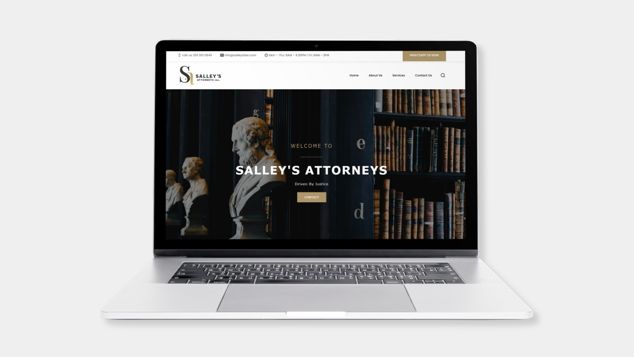 Bespoke Web Development South Africa - Corporate Portfolio for Ingenium Studio